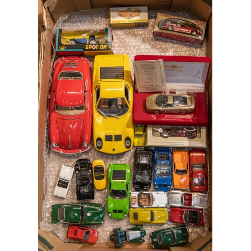 273 - Approx 25 various makes. Spanish Dinky Simca Matra Bagheera (011454) in lime green. Spot-On MG PB Mi... 