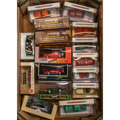 281 - 20 various makes. 8x Matchbox Dinky including Ford Mustang Fastback, Triumph TR4A, Triumph Stag, MGB... 