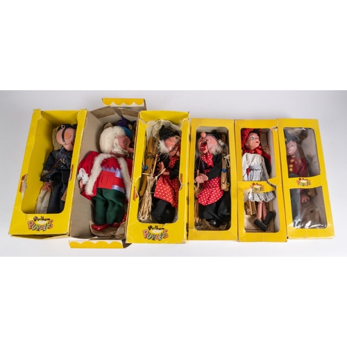 291 - 12x Pelham Puppets. Noddy (in smaller scale with simple operation). SL Prince Charming. Horse. SL Wi... 