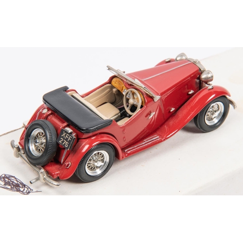 317 - 2 white-metal 1:43 scale MG Sports Cars. A Crossway 1949 TD, Reg No. XFF 275. (No.13). In red with b... 