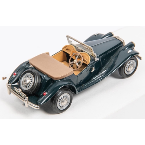 317 - 2 white-metal 1:43 scale MG Sports Cars. A Crossway 1949 TD, Reg No. XFF 275. (No.13). In red with b... 