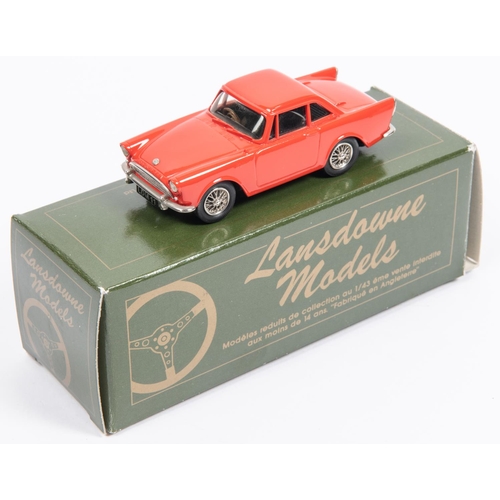 319 - A Landowne Models white-metal 1:43 sale 1963 Sunbeam Alpine Serie III Har-Top (LDM 11). In red with ... 