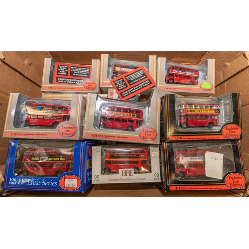 332 - 25 various Buses by EFE/OOC, Corgi and a Dinky Toys. EFE include 2x Routemaster's, a white metal cas... 