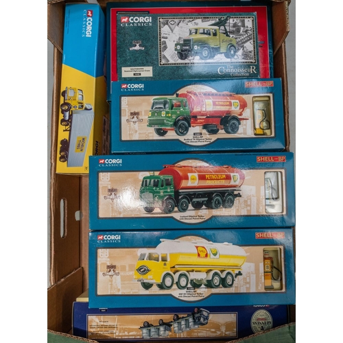 374 - 10 Corgi Classics. 2x Passage Of Time series- Leyland Octopus LAD Platform Lorry With Steel Bar Load... 