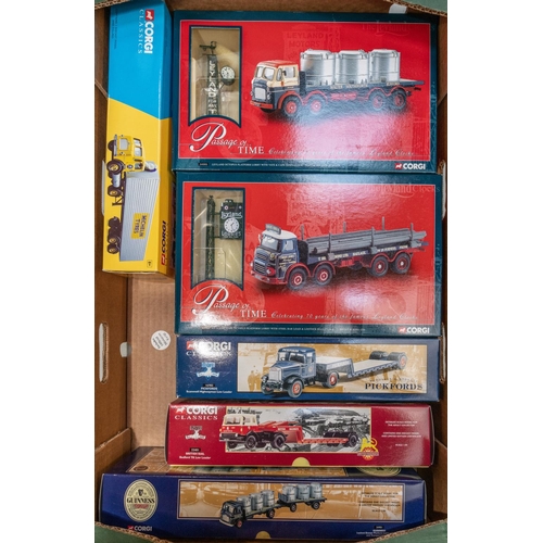 374 - 10 Corgi Classics. 2x Passage Of Time series- Leyland Octopus LAD Platform Lorry With Steel Bar Load... 