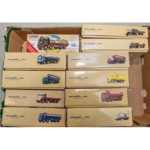 379 - 10 Corgi Classics. Atkinson 8 Wheel Rigid With Load, Eddie Stobart. 2x Foden Tankers, REGENT and Hov... 