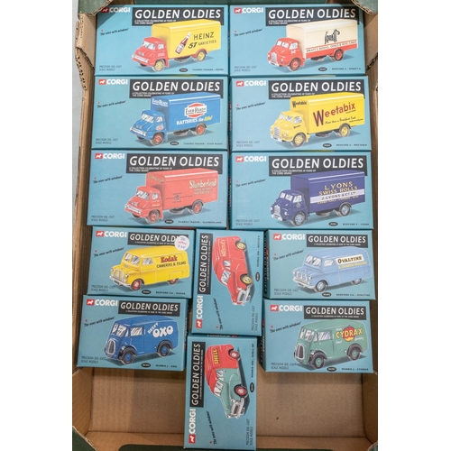 380 - 12 Corgi Golden Oldies series. 3x Bedford S Type, Spratt's, Weetabix and Lyons Swiss Rolls. 3x Thame... 