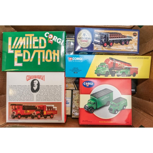 381 - 10 Corgi Classics etc. 6x Guinness- AEC MKV Mammoth Major Tanker, Leyland Octopus With Container. Le... 