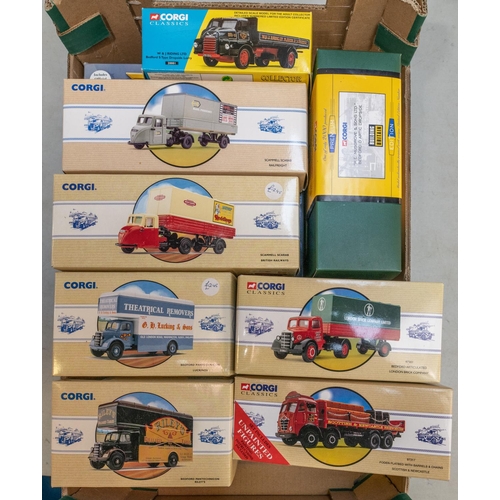 383 - 13 Corgi Classics etc. A Bedford S Type Dropside Lorry, W & J Riding. Foden Tanker, MILK. Bedford Ar... 