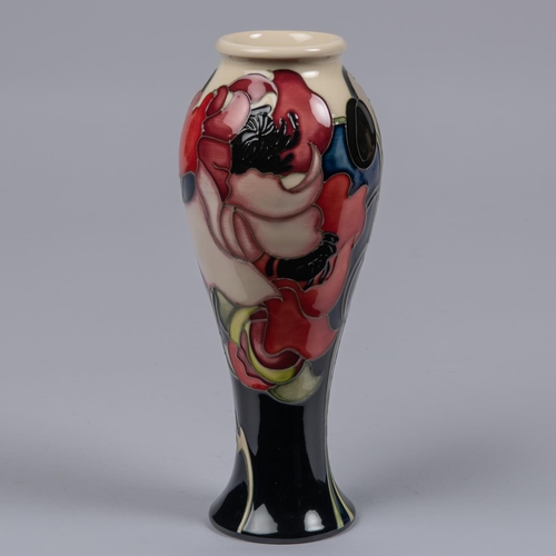 60 - A Moorcroft pottery vase. Poppies by Emma Bossons for RHS Tatton Park 2009. Marks to base, teapot da... 