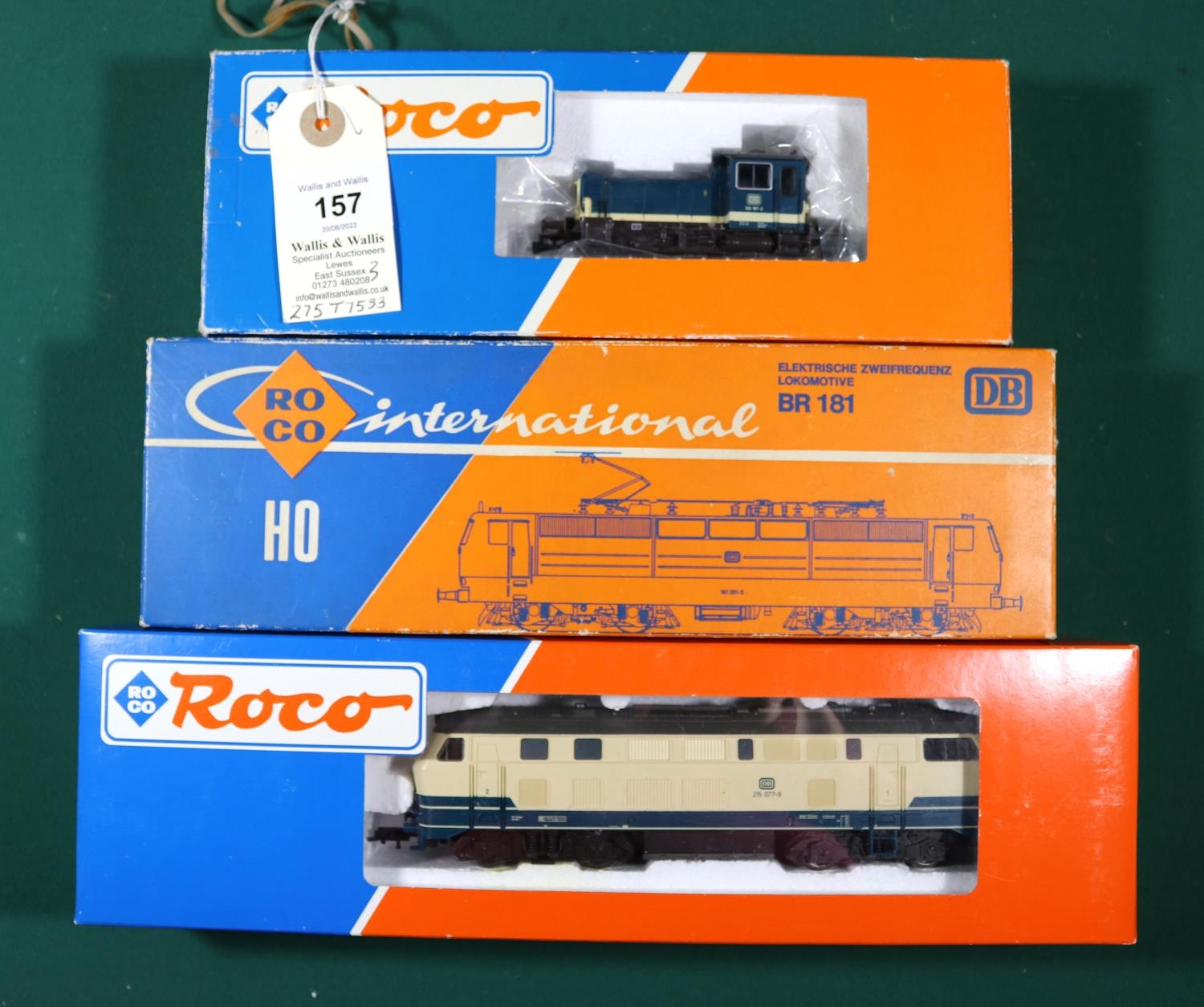 3 RoCo HO Locomotives. A DB Class 181 Bo-Bo electric locomotive