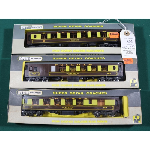 246 - 6x Wrenn Railways items. The Brighton Belle Southern Electric Pullman 2-car set (W3006/7) comprising... 