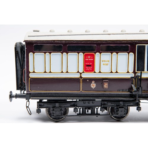 261 - An impressive Royal Mail TPO train made up of a rake of three Gauge Three 2.5 inch gauge LNWR and Ca... 