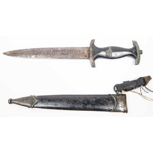 170 - A Third Reich SS man's dagger, blade marked 