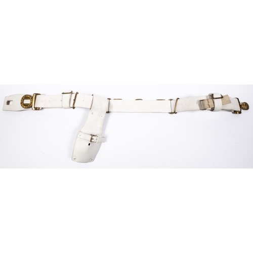 224 - A Victorian 1888 pattern OR's waistbelt, with bayonet frog, variously marked also a spare cleat, whi... 