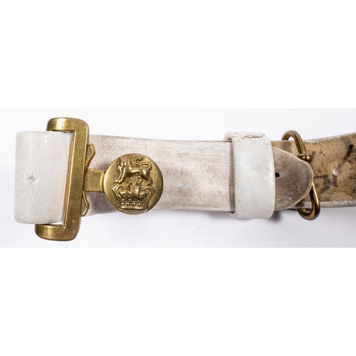 224 - A Victorian 1888 pattern OR's waistbelt, with bayonet frog, variously marked also a spare cleat, whi... 