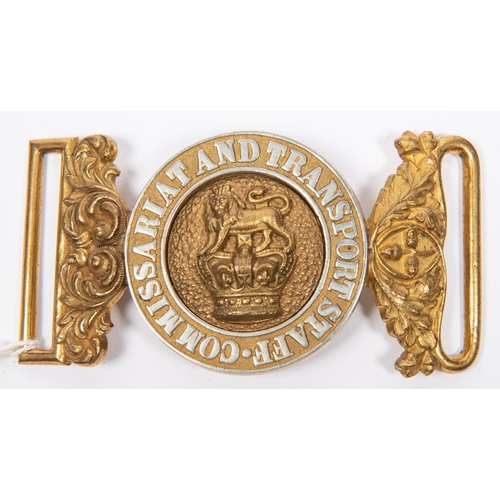 227 - A Victorian officer's composite waist belt clasp of the Commissariat and Transport Staff, 1881-1888.... 