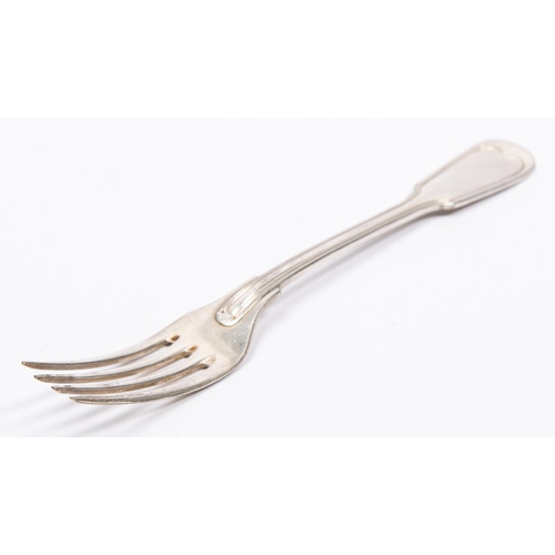 65 - A Third Reich table fork, the reverse of the handle impressed 