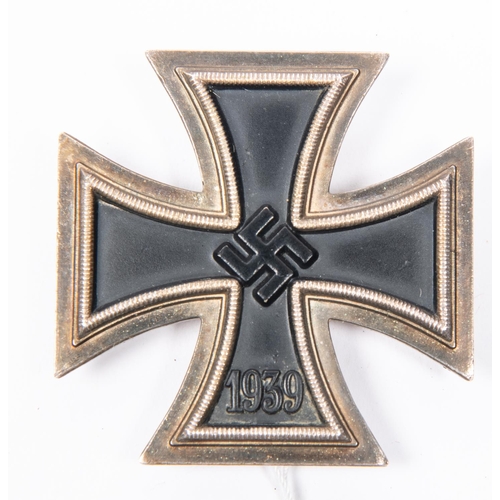 92 - A 1939 Iron Cross 1st class, the pin marked 