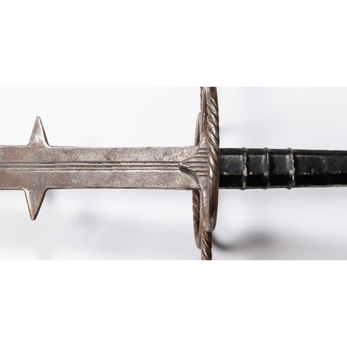 385 - A good quality copy of a large double handed mediaeval sword, 47