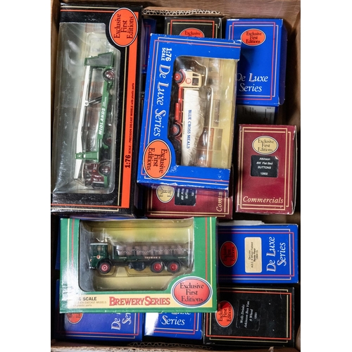 175 - 43x EFE commercial vehicles, some in boxed sets. Including; Car Transporter, Flatbed lorries, brewer... 