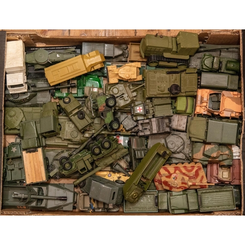 202 - Quantity of Various  makes Military Vehicles, By Britains, Corgi , Dinky, Solido, Lone Star. Etc. Lo... 