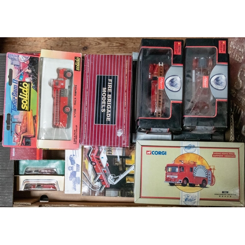 208 - Quantity of Fire Engine models, To include Corgi, Matchbox, Signature series, Lledo, Ertl, Etc. Lot ... 