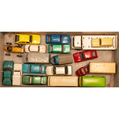 222 - A small quantity of various makes. Cursor Mercedes Benz 307 box van. 2 GAMA Mini- BMW M1 and a Volks... 