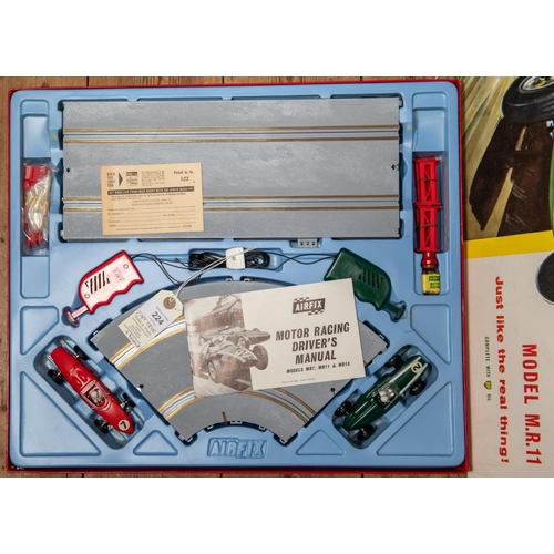 224 - A quantity of Airfix Motor Racing slot car system and Tri-ang Minic Motorway. Including a boxed set ... 