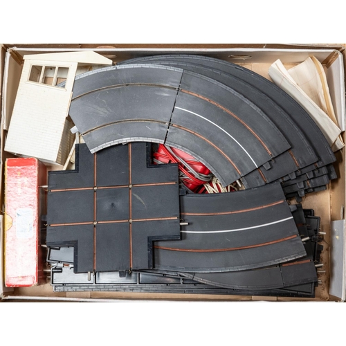 224 - A quantity of Airfix Motor Racing slot car system and Tri-ang Minic Motorway. Including a boxed set ... 