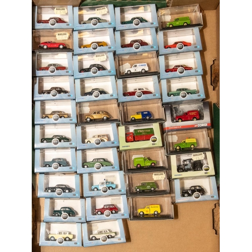 238 - 37 1:76 Oxford cars and vans etc. Including a Ford Cortina MkIII, Ford Cortina MkII, Vauxhall Cresta... 