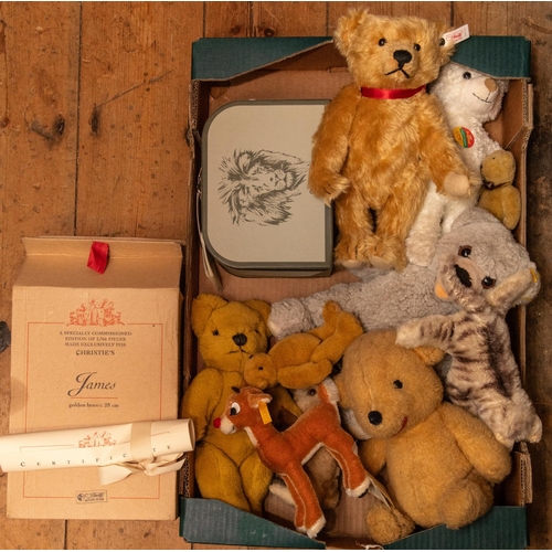 287 - 26x mid to late 20th Century Teddy Bears and stuffed animal figures by Steiff, Merrythought, etc. In... 