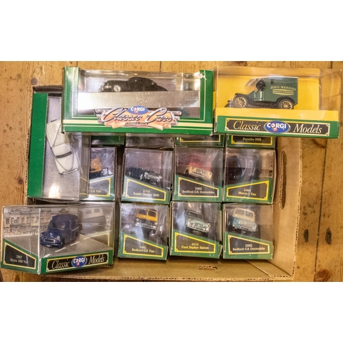 315 - 52x Corgi Classics. Including; AEC 508 forward control cabover. Bedford OB coach. Morris 1000 van. B... 