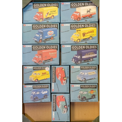 320 - 12 Corgi Golden Oldies series. 3x Bedford S Type, Spratt's, Weetabix and Lyons Swiss Rolls. 3x Thame... 