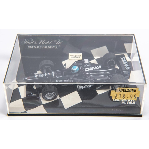 346 - 6 Minichamps 1:43 F1 Single Seat Racing Cars. Benetton Ford B194, J.J. Lehto, Ligier Honda JS41, M.B... 