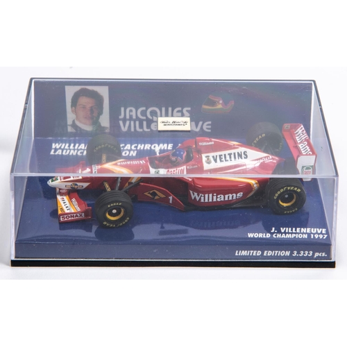 349 - 6 Minichamps 1:43 F1 Single Seat Racing Cars.  Sauber Mercedes C13, De Ceraris. Braun GP Show Car 20... 