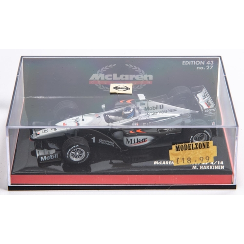 351 - 6 Minichamps 1:43 F1 Single Seat Racing Cars. Super Aguri Honda SA07, Davidson. McLaren Mercedes MP4... 