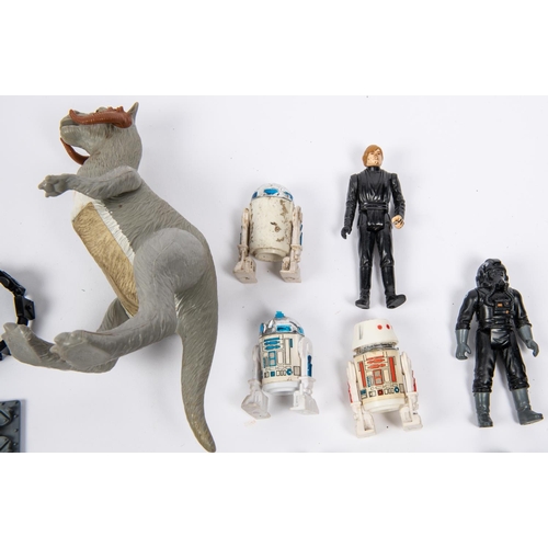 408 - 35 + Vintage Kenner / Palitoy action figures, Includes last 17 Paploo with spear, Anakin Skywalker, ... 