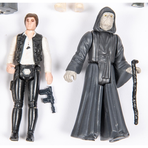 408 - 35 + Vintage Kenner / Palitoy action figures, Includes last 17 Paploo with spear, Anakin Skywalker, ... 