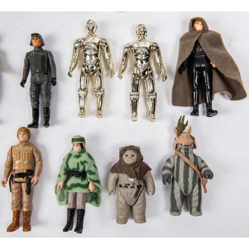 408 - 35 + Vintage Kenner / Palitoy action figures, Includes last 17 Paploo with spear, Anakin Skywalker, ... 