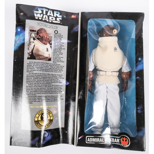 423 - Star Wars collectors series large size action figure. Admiral Ackbar, signed in black felt pen by th... 