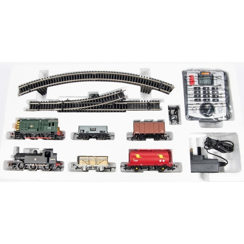 43 - A Hornby Mixed Freight OO Gauge Digital Train Set (R.1126). Comprising a BR Class 08 diesel shunter,... 