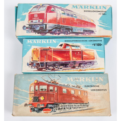 3x Marklin HO gauge German/Swedish outline 3-rail locomotives. A