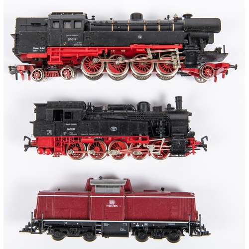 88 - 3 Unboxed Fleischamnn HO gauge DB Locomotives. Class 65 2-8-4T Steam Locomotive, RN 65014. Class 94 ... 