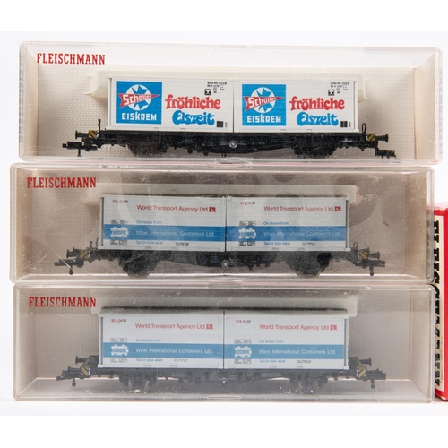 90 - A Fleischmann DB HO gauge DB class 111 Bo-Bo Electric Locomotive, RN 111 205-1 (4348). In blue and c... 