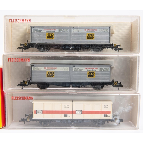 90 - A Fleischmann DB HO gauge DB class 111 Bo-Bo Electric Locomotive, RN 111 205-1 (4348). In blue and c... 