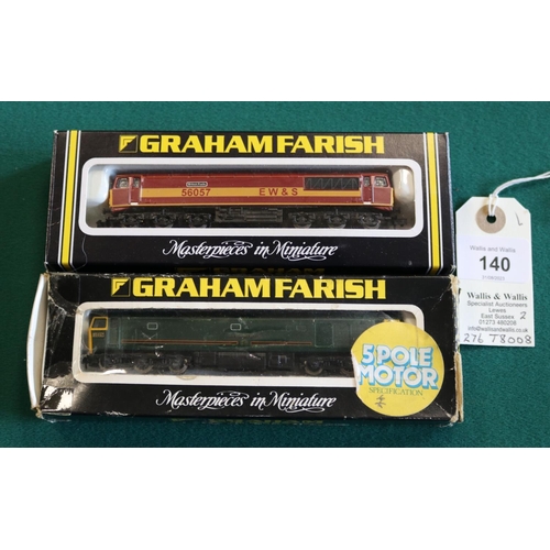 140 - 2 N Gauge Graham Farish Locomotives. A EW&S Class 56 'British Fuels', RN56057. Plus a B.R. Class 50 ... 