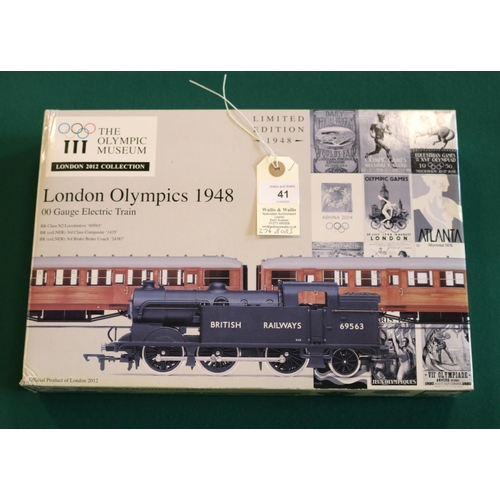 41 - Hornby 'London Olympics 1948' Limited Edition Set. (R.2981). Comprising a BRITISH RAILWAYS Class N2 ... 