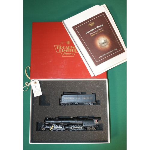 61 - An HO Gauge Broadway Limited Imports Paragon 1 Series (014) Norfolk & Western Railroad Class A 2-6-6... 