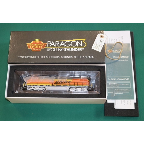 68 - An HO Gauge Broadway Limited Imports Paragon 3 Rolling Thunder Series (5477) BNSF Railroad GE ES44AC... 